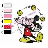 Mickey Mouse Cartoon Embroidery 31